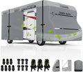 Umbrauto Class C RV Cover Upgraded 7 Layers Anti-UV Top Panel Motorhome Cover Windproof Camper Cover Fits 20' to 23' Motorhome with 2Pcs Extra Straps, Adhesive Repair Patches, 6 Gutter Covers