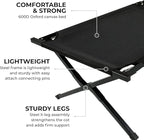 Teton Outfitter Camping Cot, Heavy-Duty Oversized Folding Cot for Adults, Comfortable Elevated Sleeping Bed, Easy Setup