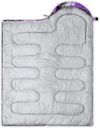 QOOMO Camping Sleeping Bags,3 Season Warm & Cool Weather,Lightweight,Waterproof Sleeping Bags for Adults & Kids,Traveling,and Outdoors,Camping Gear Equipment