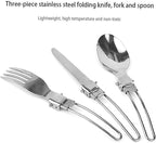 MDybf Camping Cookware Kit Camping Pot Outdoor Cooking Set Mountaineering Backpacking Tableware Utensils Kit Foldable for Travel Hiking Picnic