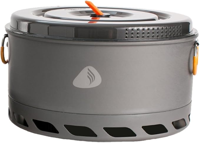 Jetboil 5-Liter FluxRing Camping Pot and Lid for Camp Cooking with Jetboil Backpacking Stoves