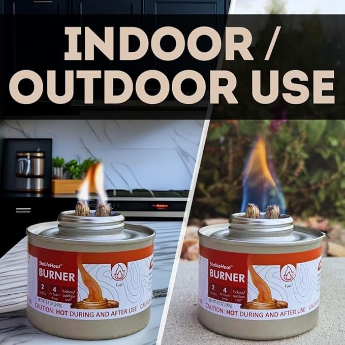 New & Improved! Emergency Cooking Fuel Premium Storage Set, 20+ Year Shelf Life | Available in 4 Cans, 12 Cans, or 24 Can Packs