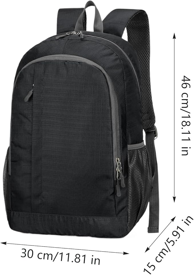 Mens Hiking Backpack - 250g Day Packs Backpacks, Large Foldable Travel Bag, Outdoor Gear Backpack, Lightweight Hiking Bag, Multi Compartment Adventure Pack For Camping Backpacking Walking Traveling