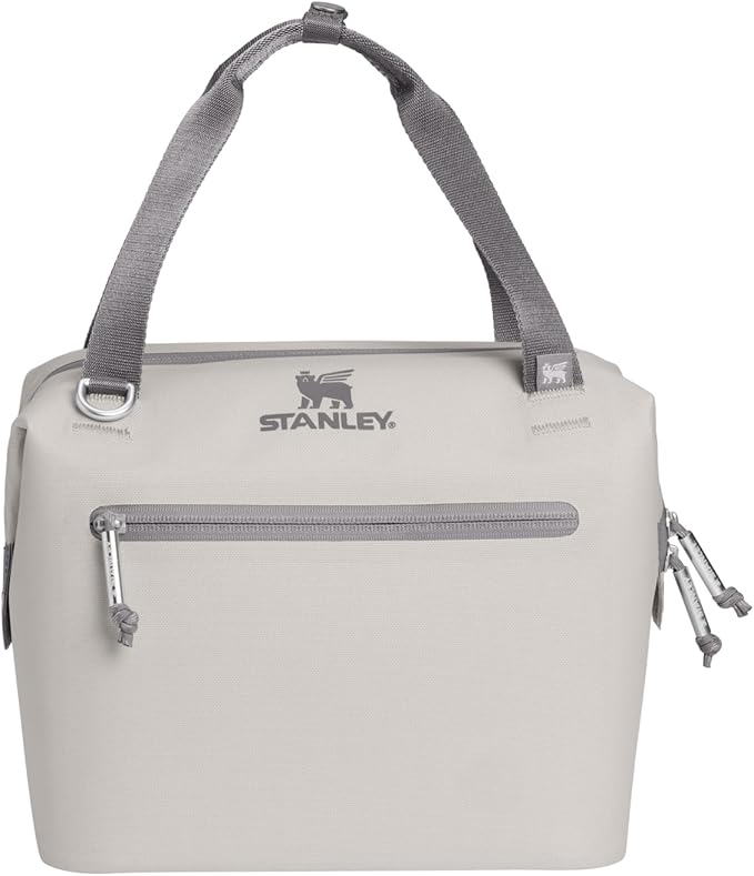 Stanley All Day Julienne Mini Soft Cooler Bag and Lunch Box 7.4 Quarts | 10 Can Cooler with Handles and Strap | Stays Cold for Hours | Insulated Travel Bag with Zipper | BPA-Free | Ash
