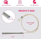 2 Pack Hot Rod Ignitor Compatible with Pit Boss & Camp Chef Wood Pellet Grill, Heating Element Kit Comes with 2pc Fuses