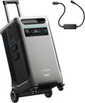 Anker SOLIX F3800 Plus Portable Power Station (2025 NEW) and 240V Generator Input Adapter, 3,840Wh, 3,200W Solar Input, Generators for Home Use, Works with Generator, For Power Outages and Emergencies