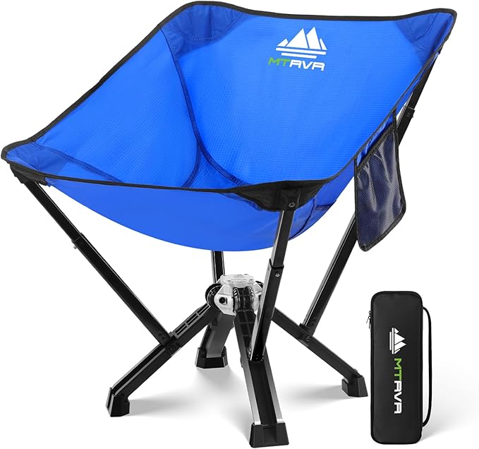 Utility-Grade Folding Chair — Stable One-Piece Structure, Authorized Folding Structure Patent, Balanced Aluminum Support, Compact & Portable Chair for Camping, Fishing & Everyday Outdoor Use