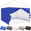 CROWN SHADES 10x10 Canopy Sidewalls (4pck) - Walls 10x10, Sidewalls for Canopy - Tent Accessories, Blue