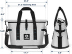 40 Can Soft Cooler Bag - Insulated Leak-Proof Large Cooler Bag with Roll-Top Waterproof Seal | Portable Ice Chest for Camping, Beach, Travel, Picnics | 24HR Cold Retention