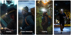 Nitecore HA23 UHE 600 Lumen Camping Headlamp, Lightweight, Bright with 3X AAA Batteries Multiple Color Temperatures, Red Light Sticker (Blue)