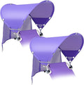 XL Universal Beach Chair Umbrella Canopy, UPF 50+ Chair Sun Shade Attachment with Adjustable Clamp for Camping, Lawn, Wheelchair, Tanning, Zero Gravity, Lounge, Outdoor Chairs, Oversized, 2 Pack
