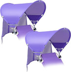 XL Universal Beach Chair Umbrella Canopy, UPF 50+ Chair Sun Shade Attachment with Adjustable Clamp for Camping, Lawn, Wheelchair, Tanning, Zero Gravity, Lounge, Outdoor Chairs, Oversized, 2 Pack