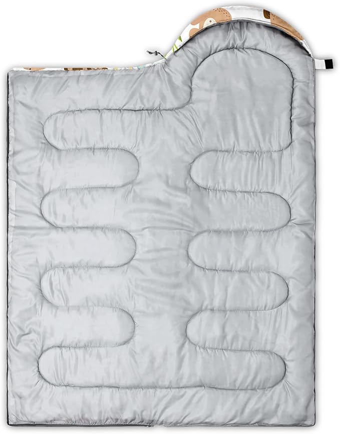QOOMO Camping Sleeping Bags,3 Season Warm & Cool Weather,Lightweight,Waterproof Sleeping Bags for Adults & Kids Traveling,and Outdoors