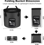 AUTODECO Collapsible Bucket 5 Gallon Container Folding Water Bucket Portable Wash Basin