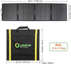LensunSolar 200W Foldable Solar Panel with Innovative Leg Support to get Maximum Performance,Charge for (Goal Zero) Power Station,Solar Generator,Camper