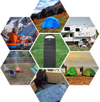 Heated Sleeping Bag - 5pcs Multi USB Power Support Heating Pads, Operated with Battery Power Bank or Other USB Supplies, Portable Compact Envelope Style Bag