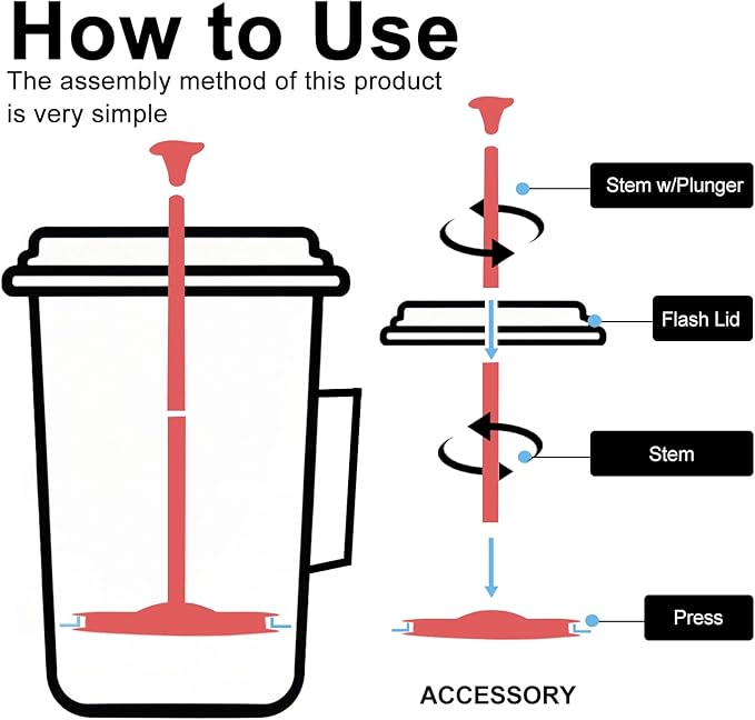 2-Pack Silicone French Press Coffee Makers compatible with Jetboil Flash Camping Stoves, french press coffee maker for Jetboil Flash Camping Stoves，Regular Size (2)