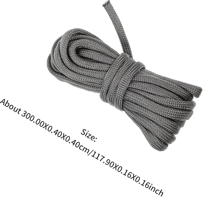 12 Rolls Tent Cord and Emergency Survival Rope, 3 Meters Each, Heavy-Duty Outdoor Camping Guide Line for Hiking and Climbing Random Color