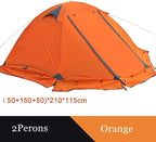 Tent Double Layer 2 Person 4 Season Aluminum Rod Outdoor Camping Tent Family Camping Tent