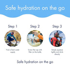 Katadyn BeFree 1.0L Ultralight Collapsible Water Filter Bottle for Hiking, Camping, Backpacking