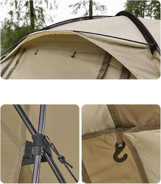 Outdoor Camping Tent Rain and Sun Protection Tunnel Tent Family Tent for Hiking Backpacking Traveling