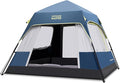 OutdoorMaster Updated Camping Tents, 4/6 Person Camping Tent with Blackout Shelter Technology, Easy Setup in 60 Seconds, Weatherproof Pop Up Tent with Top Rainfly, Instant Cabin Tent