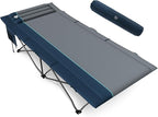Timber Ridge 31.8" W Extra Wide Heavy Duty Camping Cot for Adult, Easy Set Up Oversized Sleeping Cot with Carry Bag for Camping, Travel and Outdoors, Support up to 450lbs