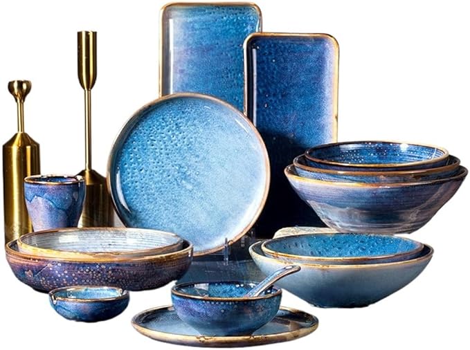 Japanese Ceramic Tableware Set Western Dishes Home Soup Bowl Creative Dish Restaurant