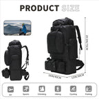 King'sGuard 100L Camping Hiking Backpack Molle Rucksack Military Camping Backpacking Daypack