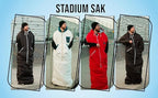 Thermotuff Wearable Sleeping Bag with Dual Hoodie, Long Sleeves, Pockets & Adjustable Drawstring - Ideal for Camping, Cold Weather Hiking, and Stadium Sak Blanket