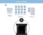 72hr Extensively Prepared Emergency Kit for Disaster Preparedness - Emergency Go Bag with Cook-in-Pouch Food, Water + Purification, First Aid, Deluxe Tools. Survival Kit for Earthquakes