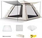 WHYATT Camping Tents, Tent Waterproof, Outdoor Folding Portable Camping Tents, Backpacking Tent Family Hiking, Easy Installation (Size : Small)