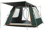 Camping Tent Ventilated Portable, Waterproof and Removable Canopy Tent with Porch, Easy Set Up Family Dome Tent for Camping, Backpacking and Hiking, Outdoors 4 Season
