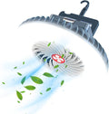 Portable Camping Fan with LED Lantern USB Rechargeable Waterproof Tent Fan with Hanging Hook Magnet Survival Kits for Indoor Outdoor Hiking Car Office Desk Outdoor Emergency Power Outage