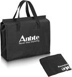 Anbte 2ft Small Folding Table Storage Bag, Waterproof Heavy Duty Portable Carry Bag Dustproof Picnic/Camping Tables Cover, 14.57" L × 3.54" W × 16.54" H (37cm x 9cm x 42cm), Black
