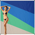 BYDOLL Beach Blanket 78''X81'' Waterproof Sandproof Suits1-4 Adults Oversized Lightweight Large Blanket Picnic Mat for Beach Sand Free Travel Camping Hiking Picnic