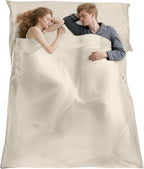 Sleeping Bag Liner,Long Staple Cotton, Adult Sleep Sack & Travel Sheets,Travel Sleep Sack for Backpacking, Hotels & Hostels Lightweight Travel Sheet Camping Sheets,Has Full Length Zipper