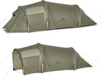 Naturehike Opalus 4 Season Camping Tent, Waterproof 2-3 Person Backpacking Tent, Double Layer Tunnel Winter Tents for Camping