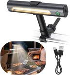 Rechargeable 360° BBQ Grill Light for Outdoor Grilling with Magnetic, IPX5 Waterproof, 2-Level Brightness, USB-C Charging, Portable Grill Accessories, Grilling Gift for Men, Dad, Grill Lights