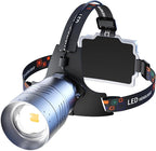 LED Headlamp Separate Design Outdoor Headlamp Waterproof Rechargeable Long Range Headlamp Suitable for Camping Hiking Fishing Hunting