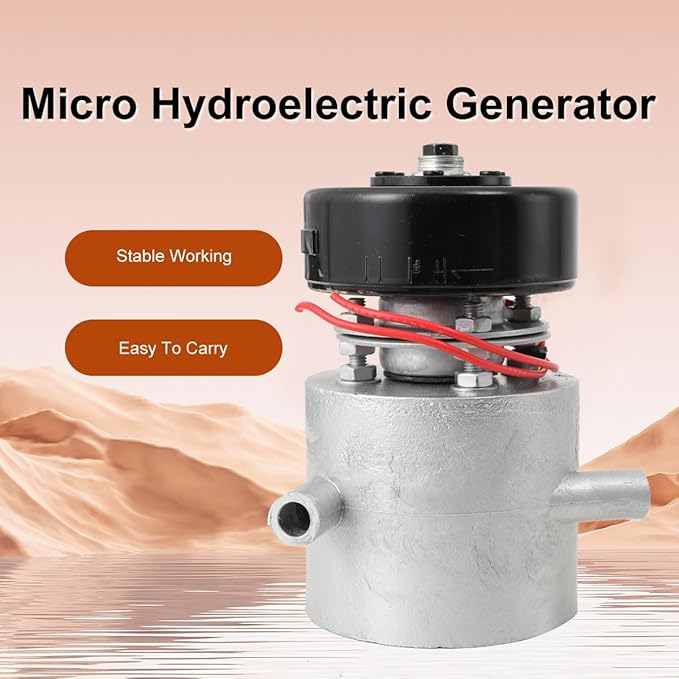 LALABU Hydro Generator, 1000W 220V Micro Hydroelectric Water Turbine Generator for Home and Outdoor Lighting, Charging, Portable