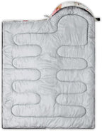 QOOMO Camping Sleeping Bags,3 Season Warm & Cool Weather,Lightweight,Waterproof Sleeping Bags for Adults & Kids,Traveling,and Outdoors,Camping Gear Equipment