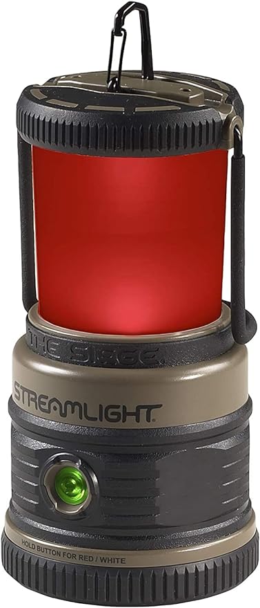 Streamlight 44931 Siege 540-Lumen Compact LED Camping Lantern with 360° Lighting for Power Outages, Hurricanes, and Emergencies, Coyote