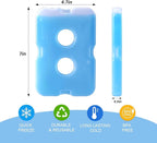 TOPOKO Ice Packs for Lunch Bags, Cooler, Freezer Packs for Lunch Box, Cooler Bag, Slim Reusable & Long-Lasting, BPA-Free, Quick Freeze, Perfect for Picnic, Camping, Beach, Outdoor Sports