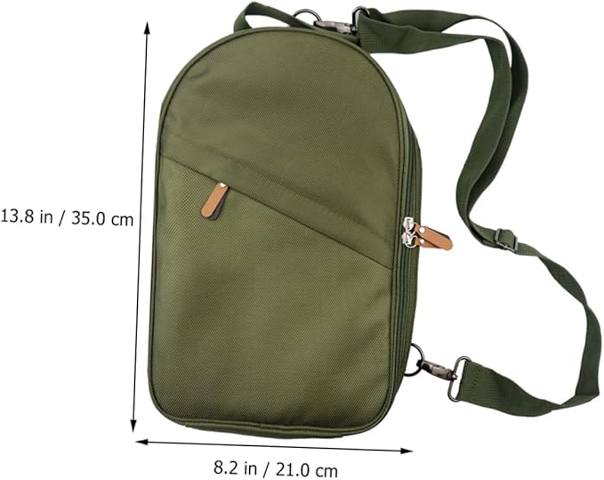 Portable Camping Cookware Set with Storage Bag Outdoor Tableware Kit for Hiking Picnics Includes Utensils and Cookware for Camping Supplies Olive Green