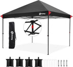Sekey 10x10 Instant Pop Up Canopy – One Push Setup Easy Up Gazebo; 99% UV Blocking Sun Shade; Waterproof & Wind Proof with Weight Bags; for Commercial Outdoor Events, Camping, Beach, Parties