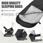 Camping Sleeping Bags for Adults Kids Waterproof Lightweight Sleeping Bag for Cold Weather or Warm Backpacking Hiking Mountaineering Indoor Outdoor Use