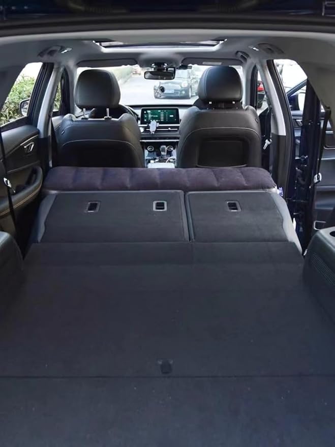 Inflatable Car Air Mattress Back Seat Bed, Heightened Back Seat Gap Filler Pad Extender for SUV Camping Sleeping Travel Rest