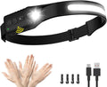 Rechargeable LED Headlamp, 400 Lumens, USB-C, 5 Modes — Lightweight, Adjustable