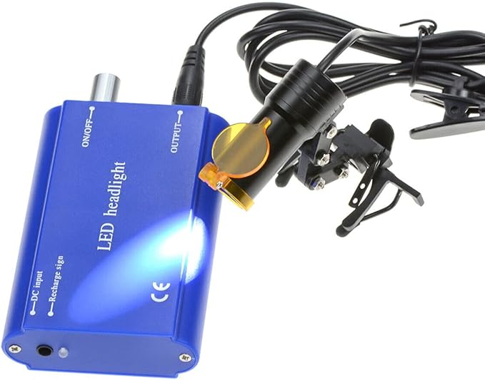 5W Waist Hanging Head Light with Plastic Clip Filter for Magnifier (Blue)